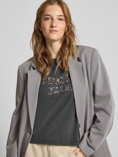 Tommy Jeans Boxy fit T-shirt van puur katoen Antraciet - 3