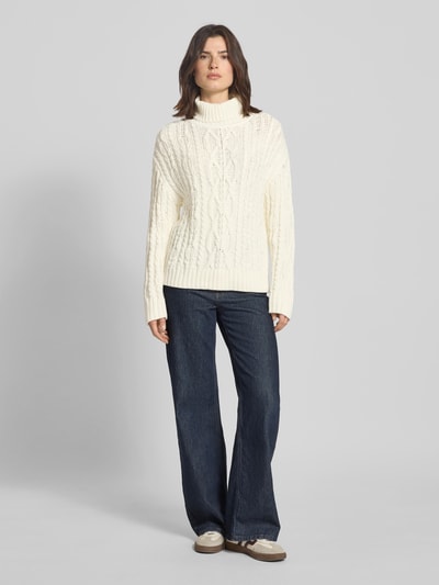 s.Oliver RED LABEL regular fit coltrui van katoenmix Offwhite - 1