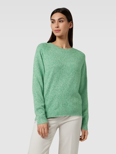 Vero Moda Gebreide pullover met ronde hals, model 'DOFFY' Appeltjesgroen - 4