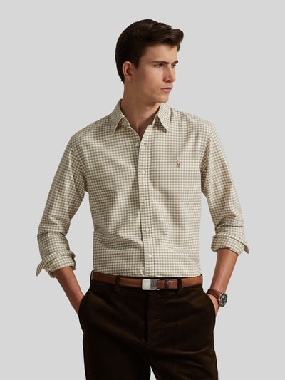 Polo Ralph Lauren Regular Fit Freizeithemd aus reiner Baumwolle Beige 4