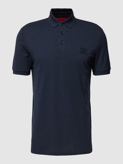 HUGO Poloshirt mit Label-Patch Modell 'Dereso' Marine 2