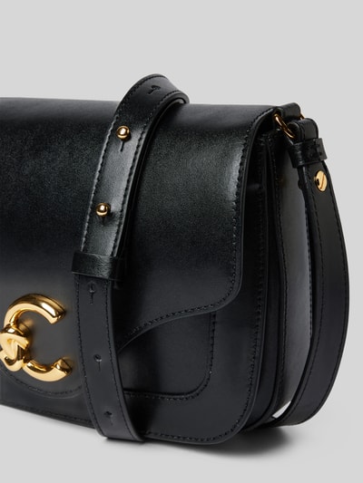 Coccinelle Crossbody Bag aus Leder mit Label-Detail Black 3