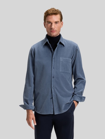 BOSS Orange Regular Fit Freizeithemd aus reiner Baumwolle Modell 'RELEGANT_6_M'
 Rauchblau 4