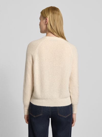 Marella Strickpullover mit gerippten Abschlüssen Modell 'DIGIONE' Weiss 5