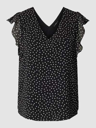 Zero Blusenshirt mit Allover-Print Black 2