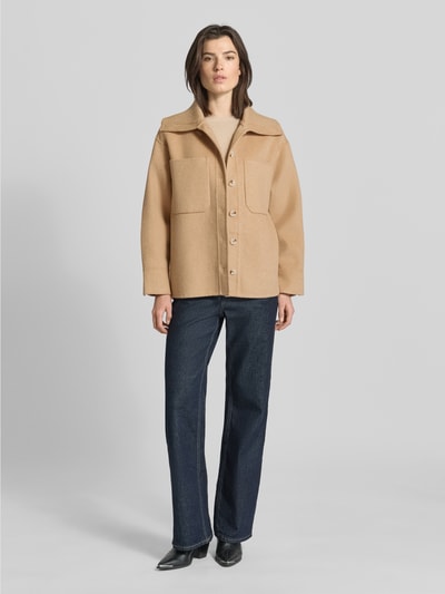 OPUS Jack met borstzakken, model 'Josia' Camel - 1