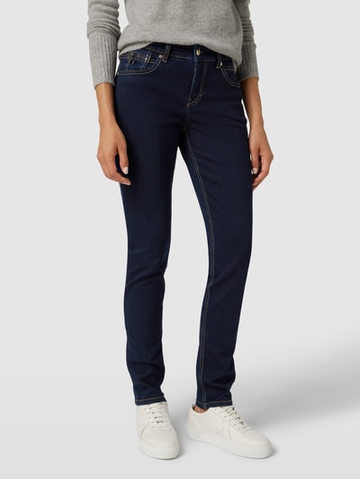 MAC Slim Fit Jeans mit Reißverschlusstasche Marine 4