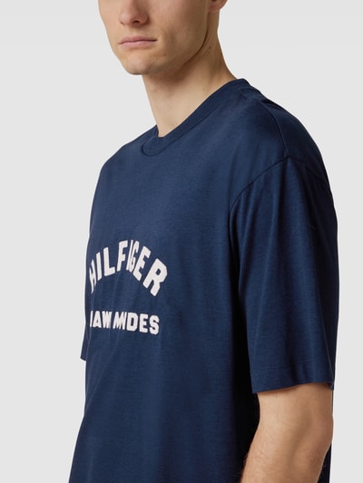 Tommy Hilfiger T-Shirt mit Logo-Stitching Modell 'ARCHIVE' Marine 3