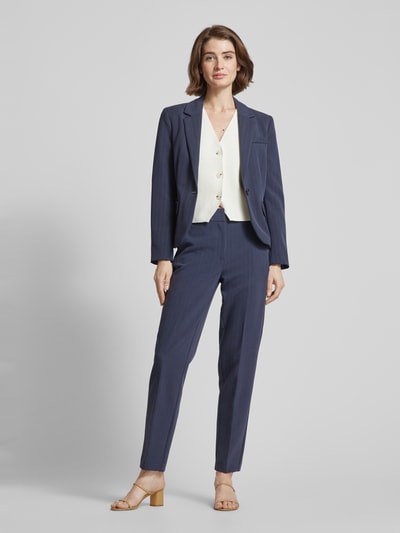 Selected Femme Stoffen broek met persplooi Marineblauw - 1