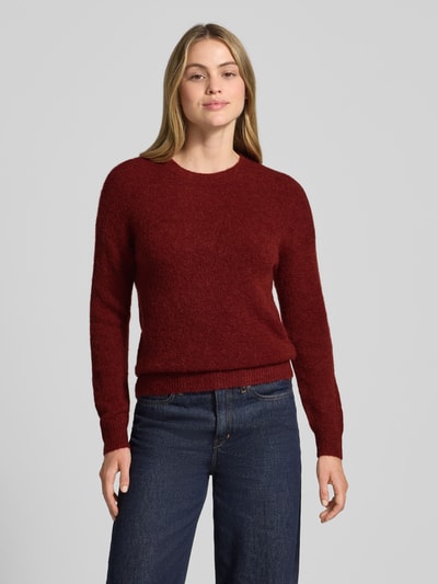 MSCH Copenhagen Gebreide pullover met wol, model 'Festina' Donkerrood - 4