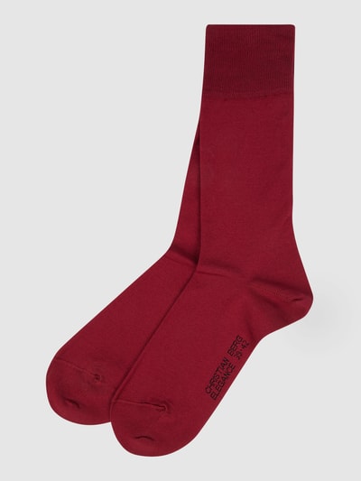 Christian Berg Men Socken aus Baumwollmischung im 2er-Pack  Dunkelrot 1