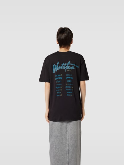 Anine Bing Oversized T-Shirt mit Label-Print Black 5