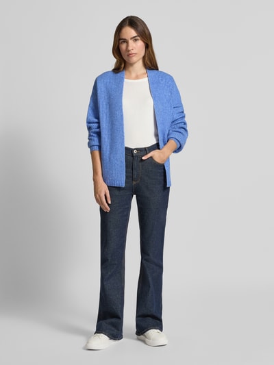 mbyM Cardigan mit gerippten Abschlüssen Dunkelblau 1