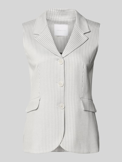 Rich & Royal Gilet met klepzakken en reverskraag Wit - 2