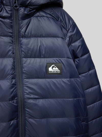 Quiksilver Gewatteerd jack met labelpatch, model 'SCALY’ Marineblauw - 2