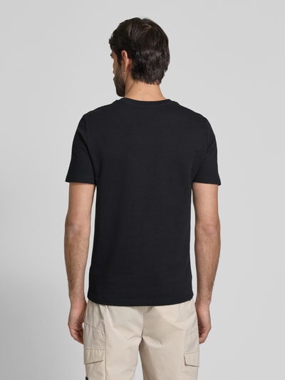 MCNEAL T-Shirt mit geripptem Rundhalsausschnitt Black 5