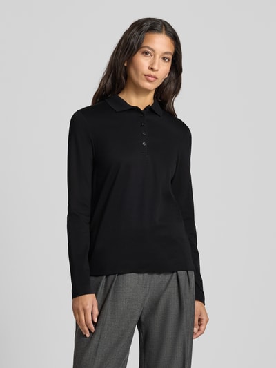 Christian Berg Woman Regular fit poloshirt met knoopsluiting Zwart - 4