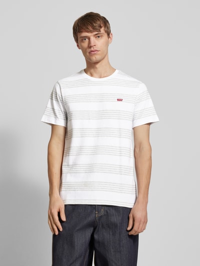 Levi's® T-Shirt mit Label-Patch Weiss 4