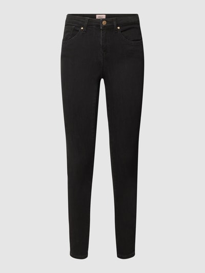 Only Skinny fit jeans met labelpatch, model 'POWER' Zwart - 2