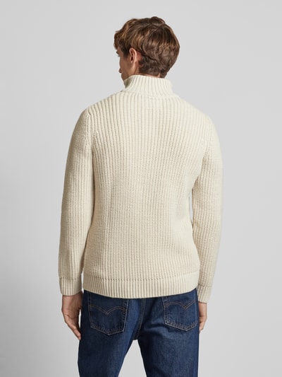 Superdry Gebreide pullover met kabelpatroon, model 'Jacob' Offwhite - 5