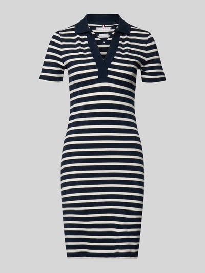 Tommy Hilfiger Enganliegendes Polokleid aus Baumwoll-Mix Marine 2