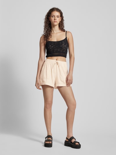 Tom Tailor Denim Shorts mit elastischem Bund Beige 1