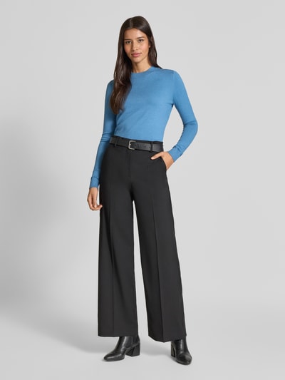 Christian Berg Woman Strickpullover aus Viskose-Mix mit Rundhalsausschnitt Rauchblau 1