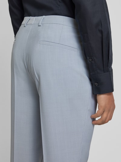 HUGO Pantalon met persplooien, model 'Hesten' Bleu - 3