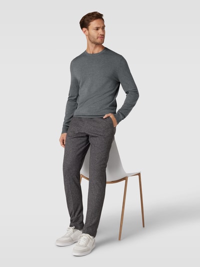 MCNEAL Strickpullover aus Viskose-Mix mit Rundhalsausschnitt Graphit Melange 1