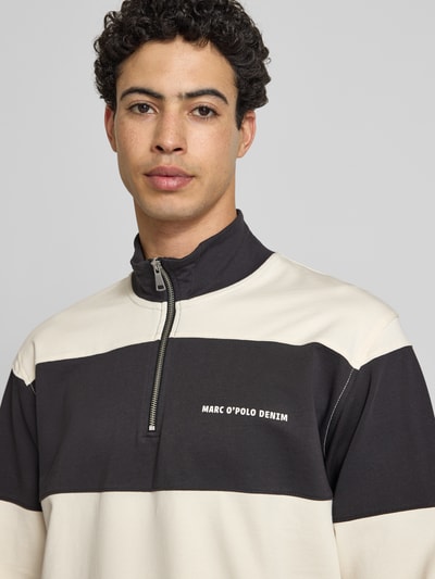 Marc O'Polo DENIM Relaxed Fit Troyer aus reiner Baumwolle Black 3