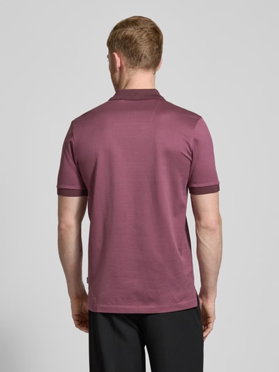 BOSS Regular Fit Poloshirt mit Label-Detail Modell 'Parlay' Purple 5