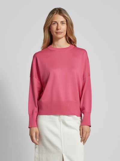 mbyM Gebreide pullover met ronde hals, model 'Gillian' Rosé - 4