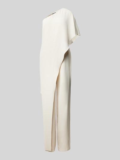 Lauren Ralph Lauren Jumpsuit met one shoulder-bandjes, model 'APRIL' Offwhite - 2