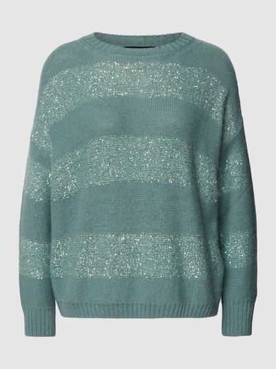 Weekend Max Mara Strickpullover mit Streifenmuster Modell 'HIGHER' Mint 2