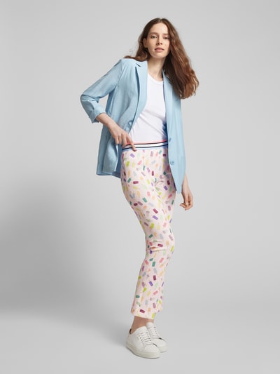 Marc Cain Broek met all-over motief en elastische band Roze - 1