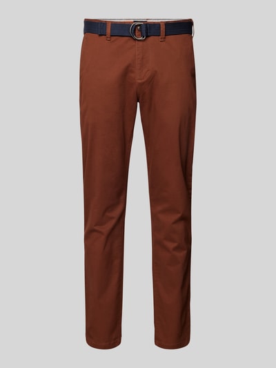 MCNEAL Slim Fit Chino mit Gürtel Hazel Melange 2