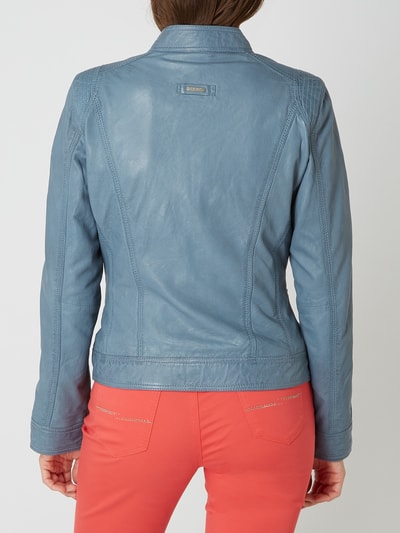 Cabrini Lederjacke im Biker-Look Bleu 5