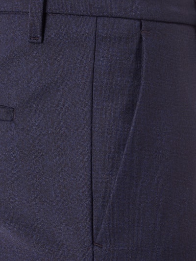 Drykorn Zakelijke broek met geweven motief Donkerblauw - 4