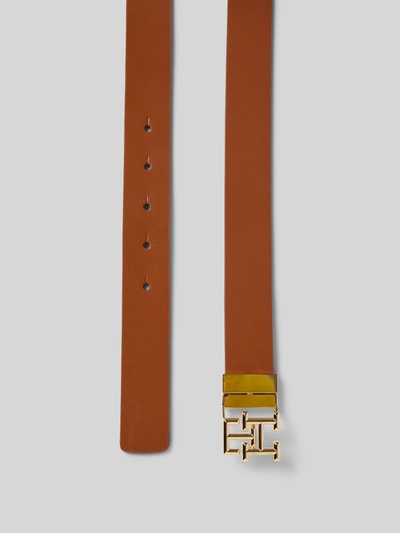 Tommy Hilfiger Riem met logo-applicatie, model 'TH LOGO REV 3.0' Cognac - 3