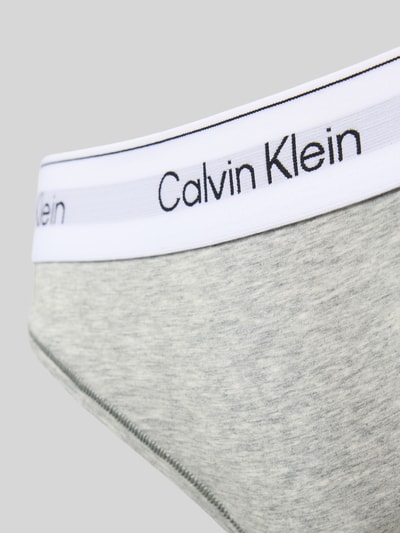 Calvin Klein Underwear Slip mit elastischem Logo-Bund Hellgrau 2