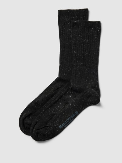 Marc O'Polo Socken mit Label-Detail Modell 'CLAUDINE' Black 1