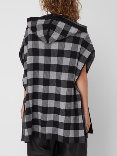 Opus Cape met ruitmotief, model 'Ahudi' Lichtgrijs - 5