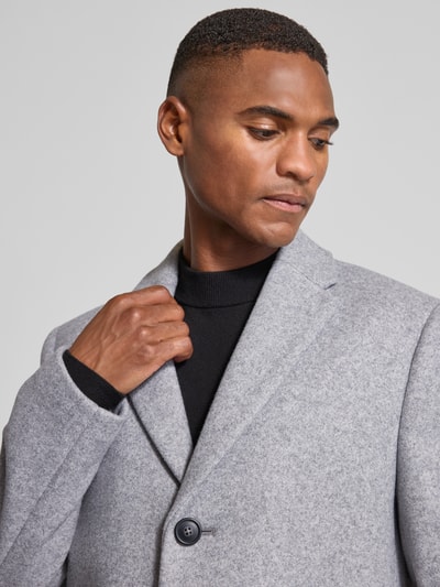 MCNEAL Mantel aus Woll-Mix mit Reverskragen Hellgrau 3