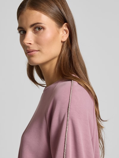 EA7 Emporio Armani Sweatshirt met contraststrepen Rosé - 3