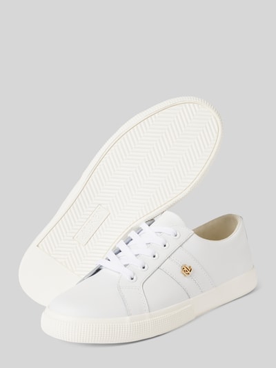 Lauren Ralph Lauren Sneakers van leer met labelapplicatie, model 'JANSON' Wit - 4