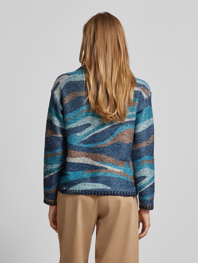 Betty Barclay Gebreide pullover met ribboorden Petrol - 5