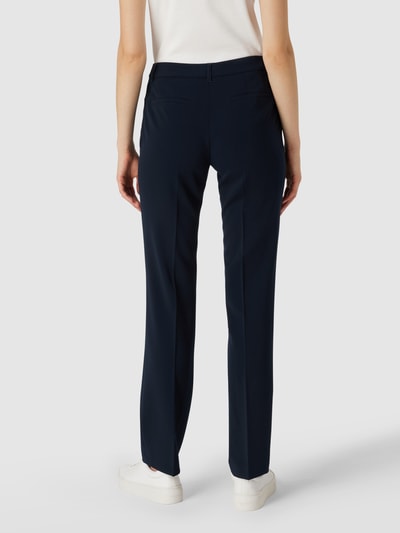 Betty Barclay Stoffen broek met rechte pasvorm en persplooien  Marineblauw - 5