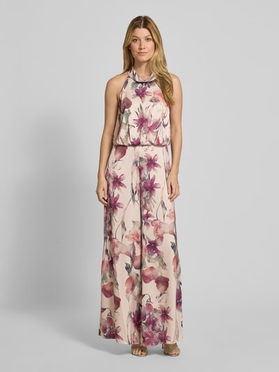 V by Vera Mont Neckholder-Jumpsuit im Allover-Look Rosa 4