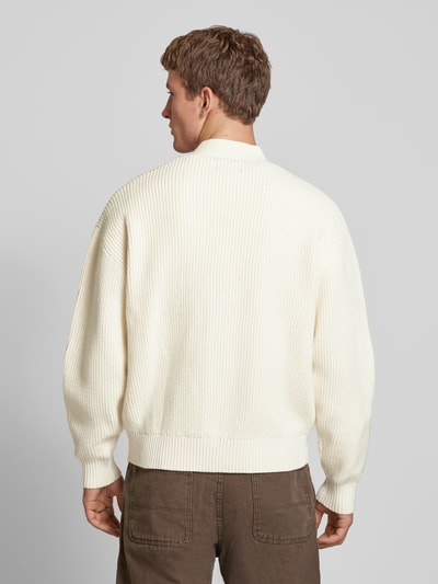 Jack & Jones Cardigan mit V-Ausschnitt Modell 'DASH' Offwhite 5