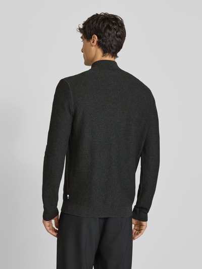 OLYMP Level Five Gebreide pullover met schipperskraag Antraciet - 5